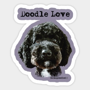 Doodle Dog Love Sticker